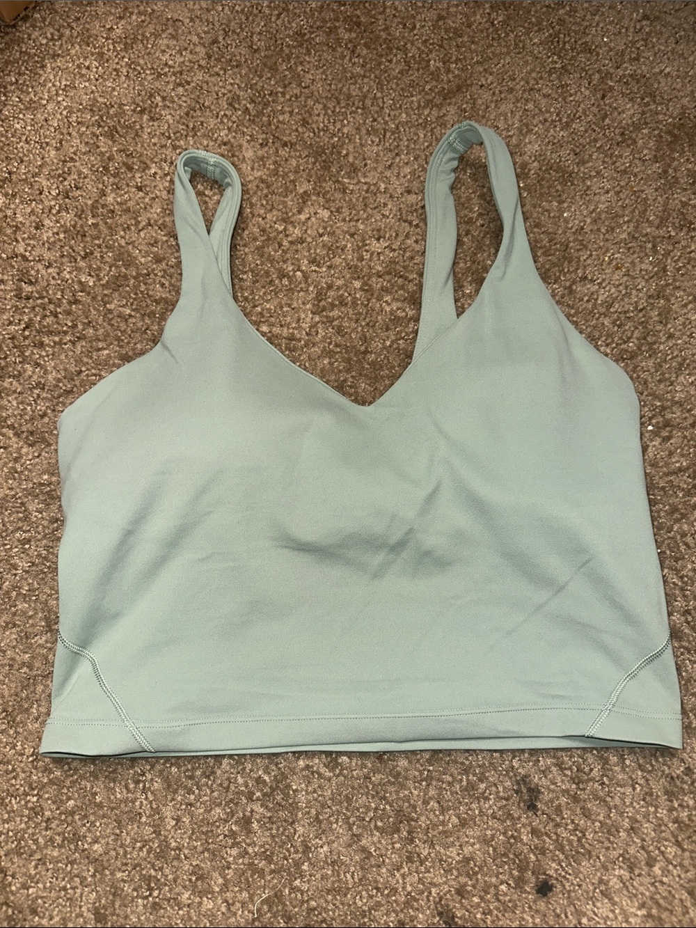 lululemon athletica Align Tank Top Mint Green V-Neck Crop Sports Bra